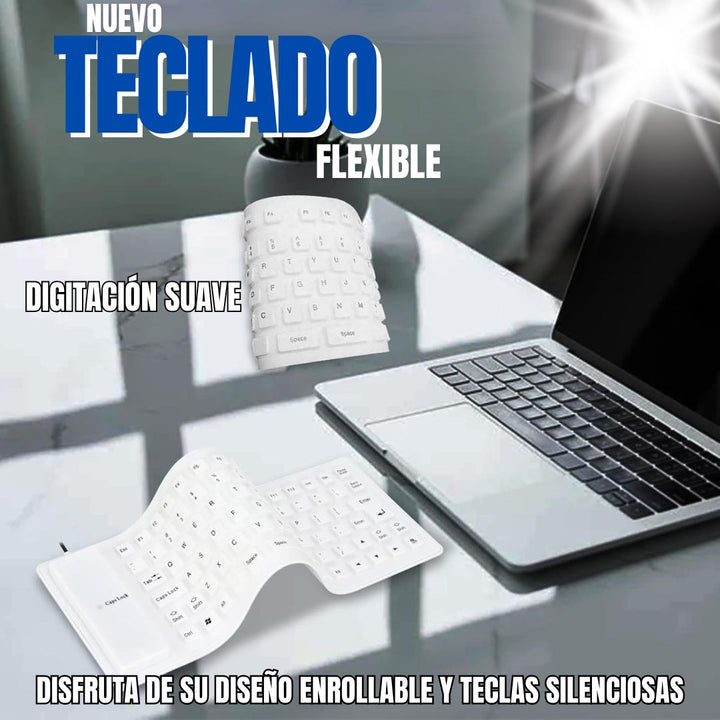 🤩Promoción super teclado flexible antifluidos + Envío Gratis