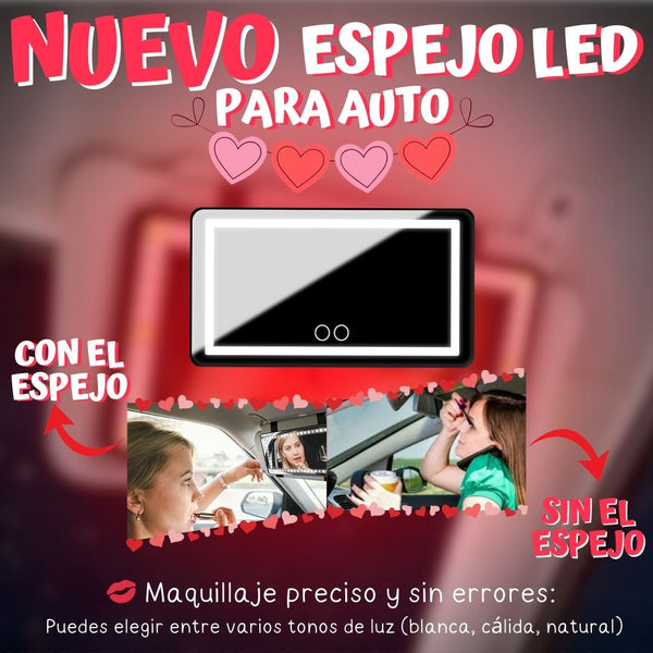 💡 Ilumina tu belleza donde vayas con este espejo tocador para auto✨+ ENVÍO GRATIS