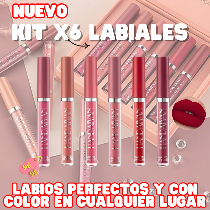 💄SUPER KIT X6 LABIALES EN PROMO + ENVÍO GRATIS