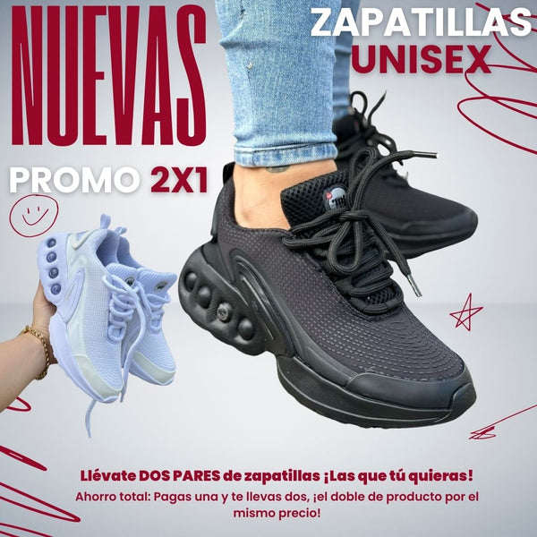¡Llévate 2 al precio de 1! Zapatillas unisex en promo por tiempo limitado + Envío gratis