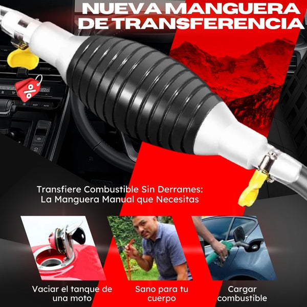 Perfecta para Autos, Motos y Generadores – Manguera Manual Multiuso+ ENVÍO GRATIS
