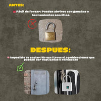 🔐 Mayor seguridad: Solo tú (o las personas autorizadas) pueden desbloquearlo, CANDADO HUELLA DACTILAR + envío gratis