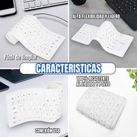 🤩Promoción super teclado flexible antifluidos + Envío Gratis