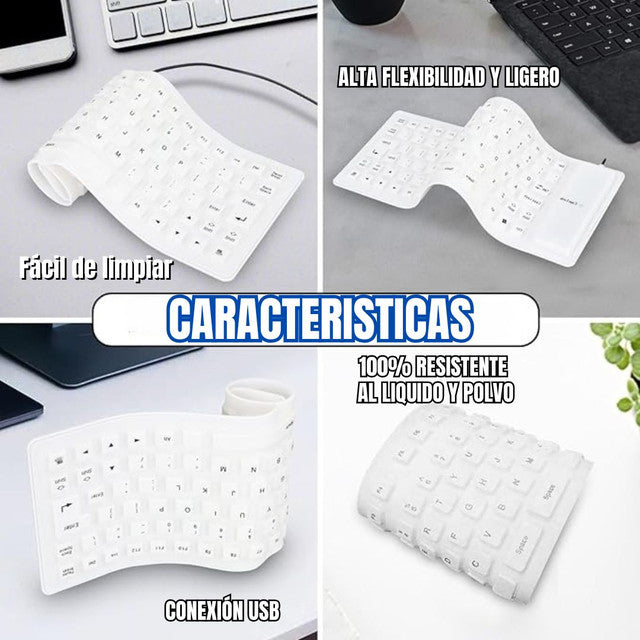 🤩Promoción super teclado flexible antifluidos + Envío Gratis