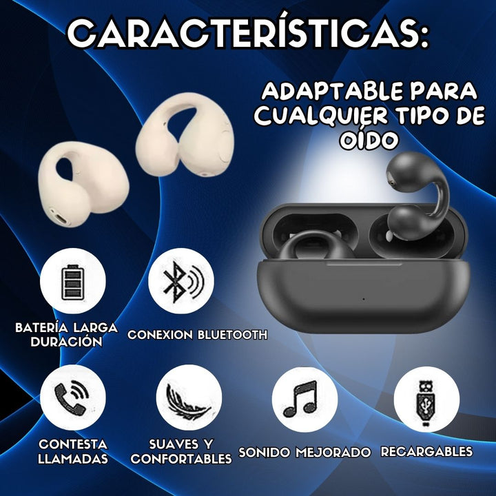 ⭐Super Audífonos inalámbricos EARCUFF + Envío Gratis
