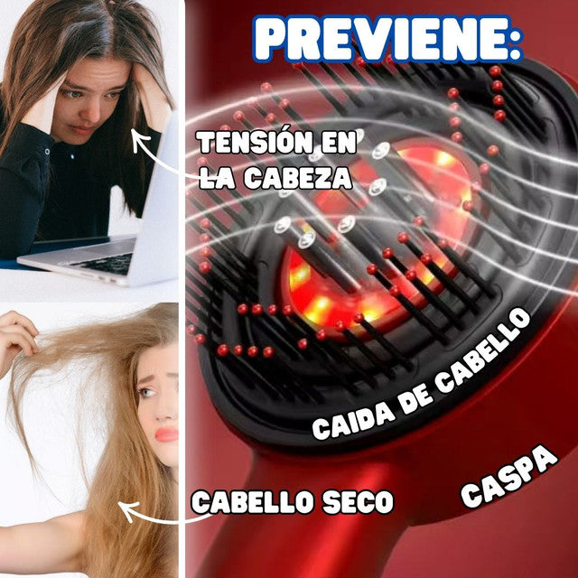 🍃Cabello fortalecido y en crecimiento con el cepillo 3MV masajeador + envío gratis