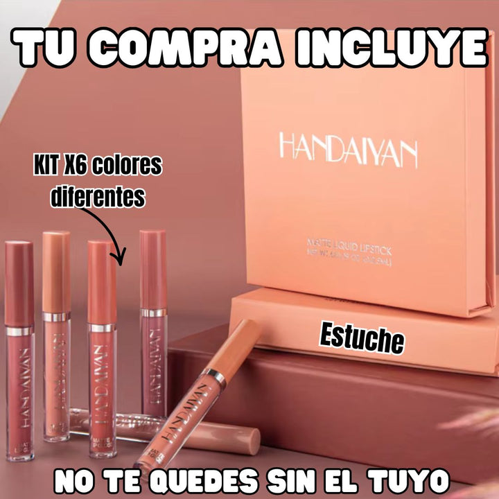 💄SUPER KIT X6 LABIALES EN PROMO + ENVÍO GRATIS