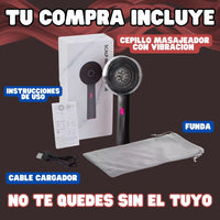 🍃Cabello fortalecido y en crecimiento con el cepillo 3MV masajeador + envío gratis