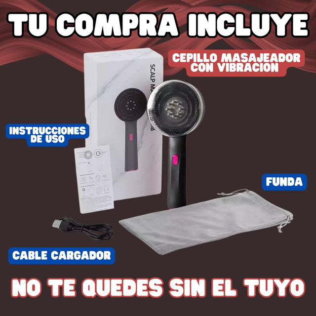 🍃Cabello fortalecido y en crecimiento con el cepillo 3MV masajeador + envío gratis